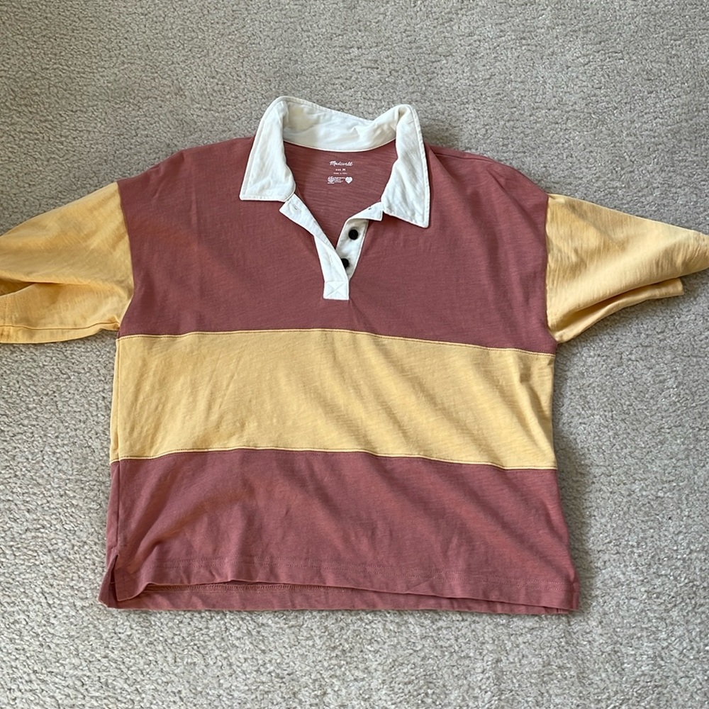 Madewell Women’s Oversized Polo Shirt, size medium